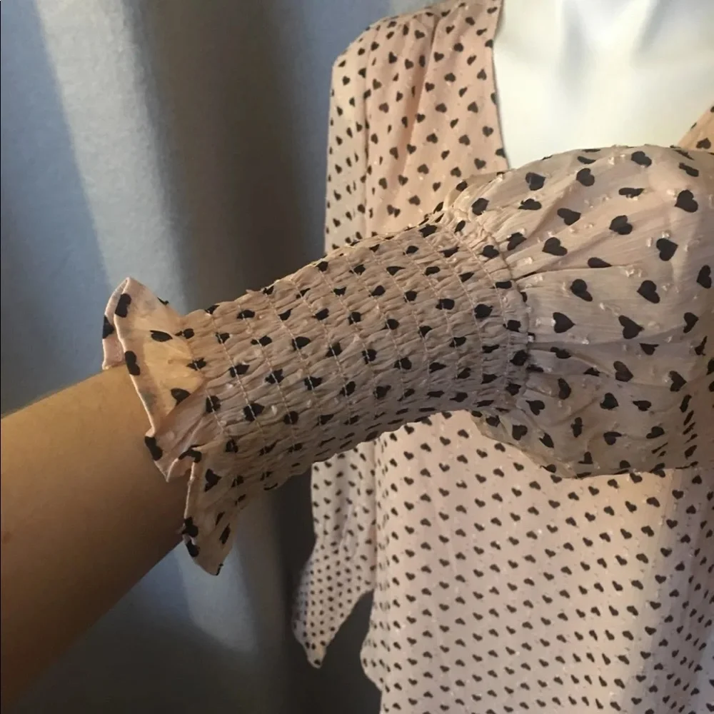 Rachel Zoe Heart Top Blouse Shirt - Picture 7 of 7